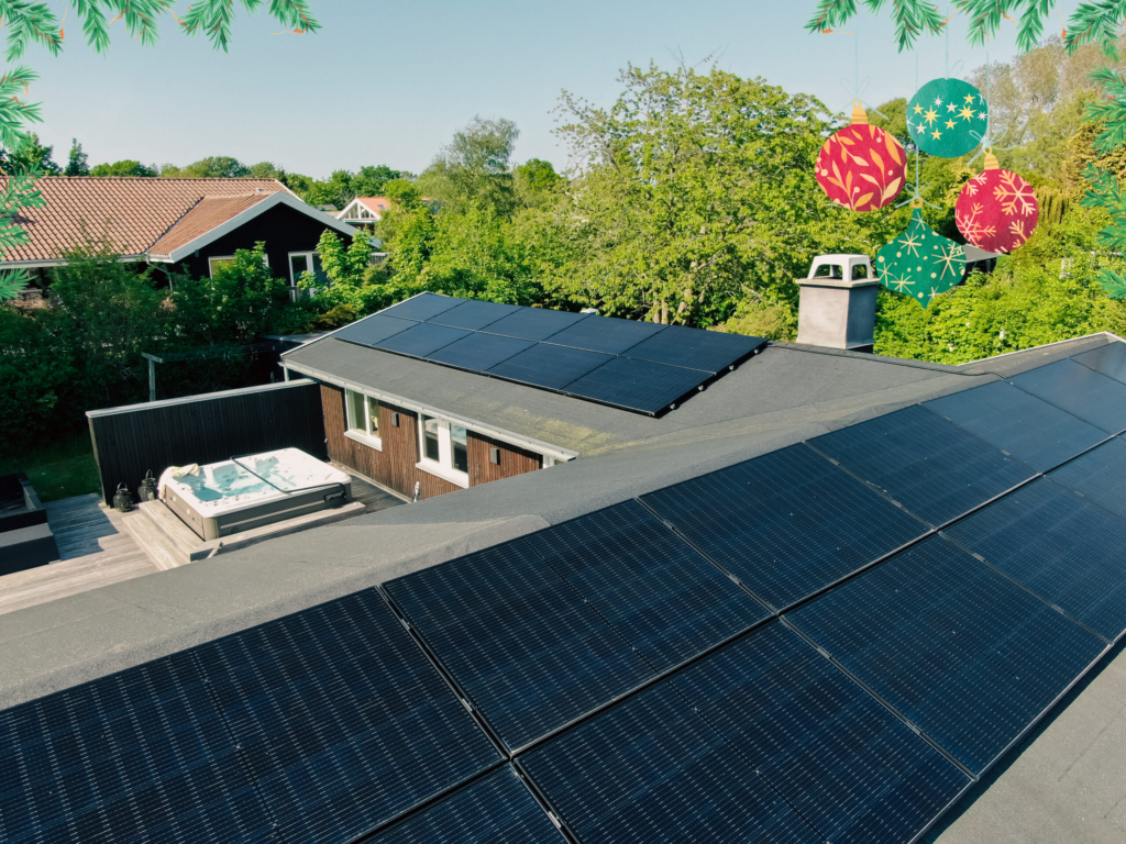 Solen skinner igennem træer