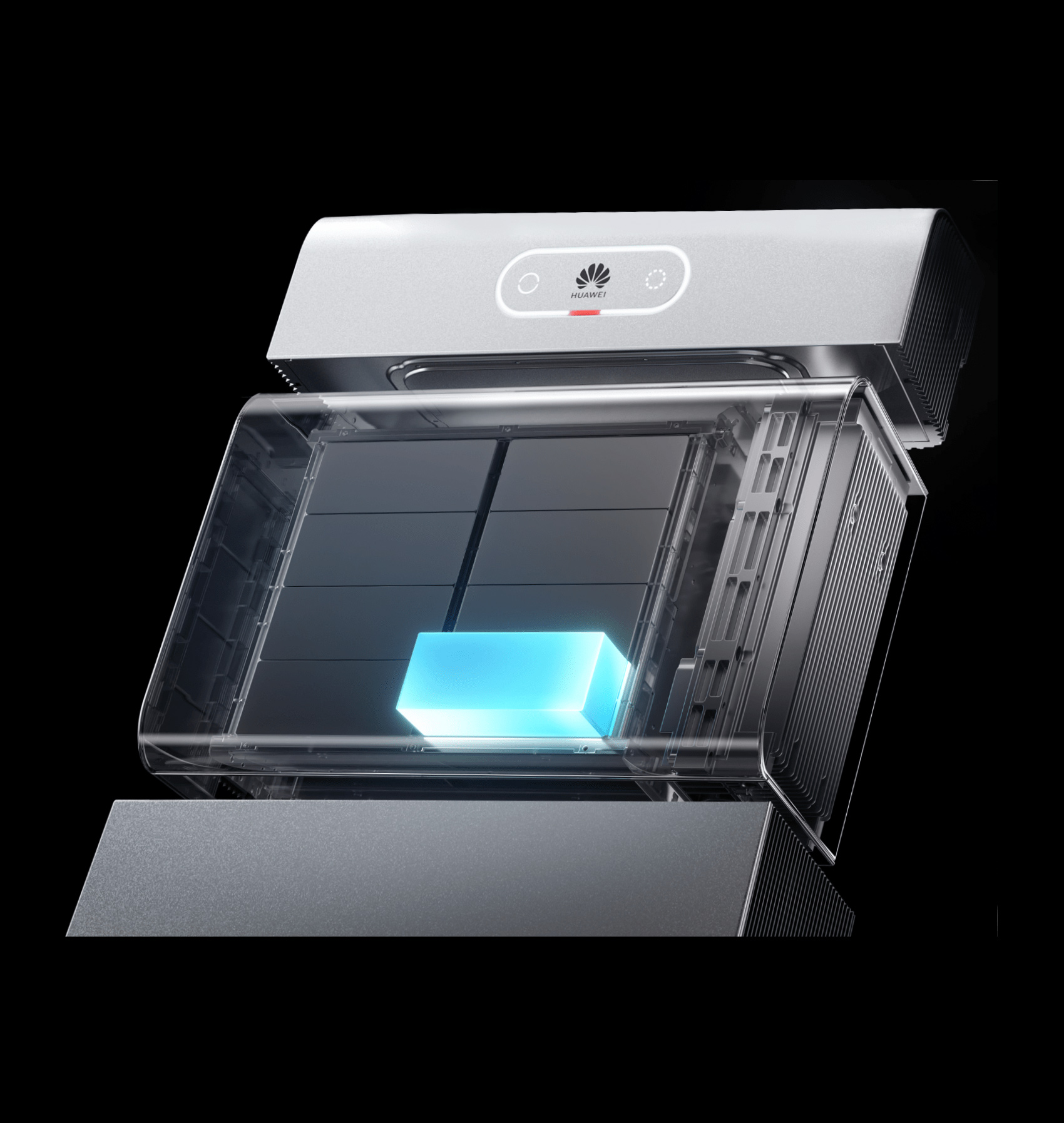 Montør sætter solceller op på taget af en bygning