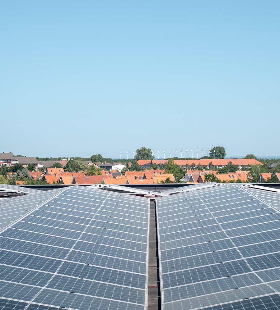 Solcelleanlæg til erhverv på boligbygning